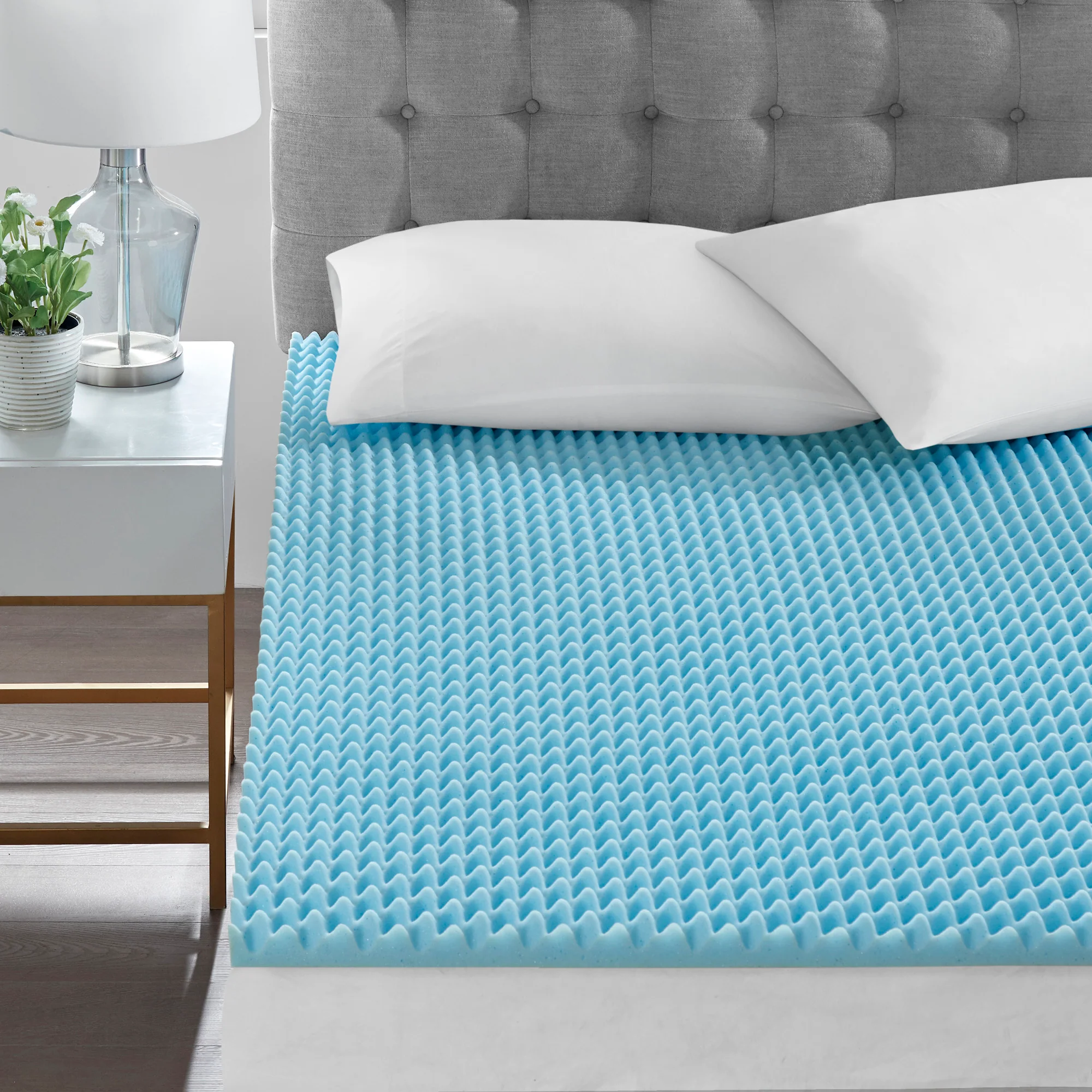 1.5" Gel Memory Foam All Season Reversible Hypoallergenic 1.5" Cooling Mattress Topper - Image 3