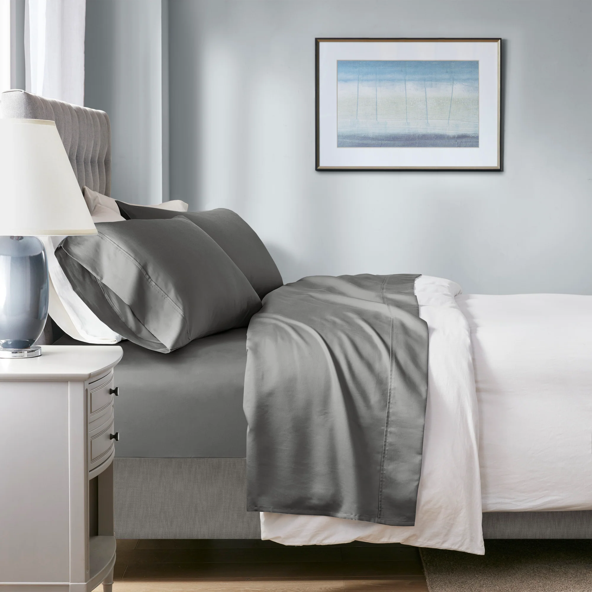 1000 Thread Count HeiQ Smart Temperature Cotton Blend 4-Piece Sheet Set - Image 16
