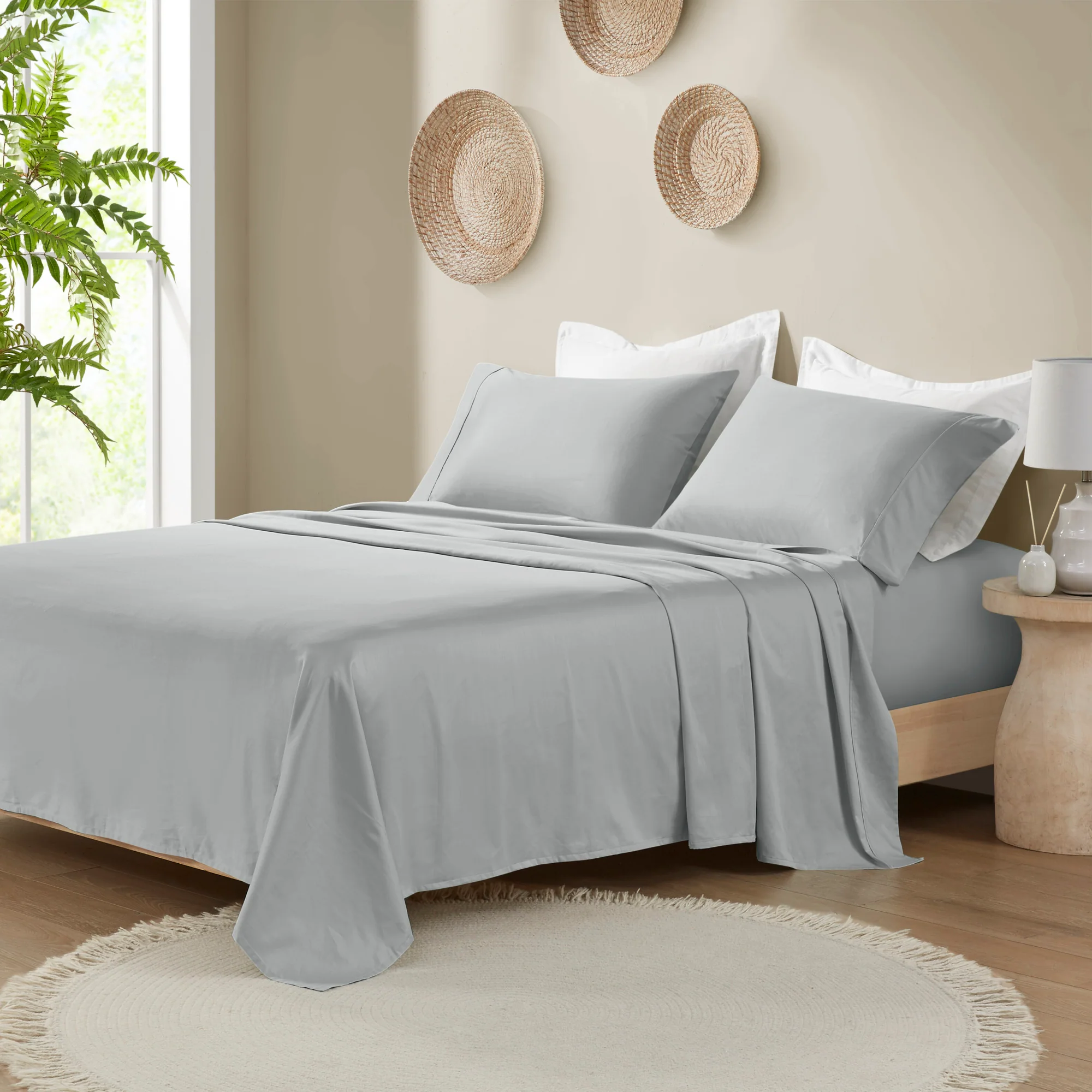 300 Thread Count Organic Cotton Deep Pocket Sheet Set - Image 3