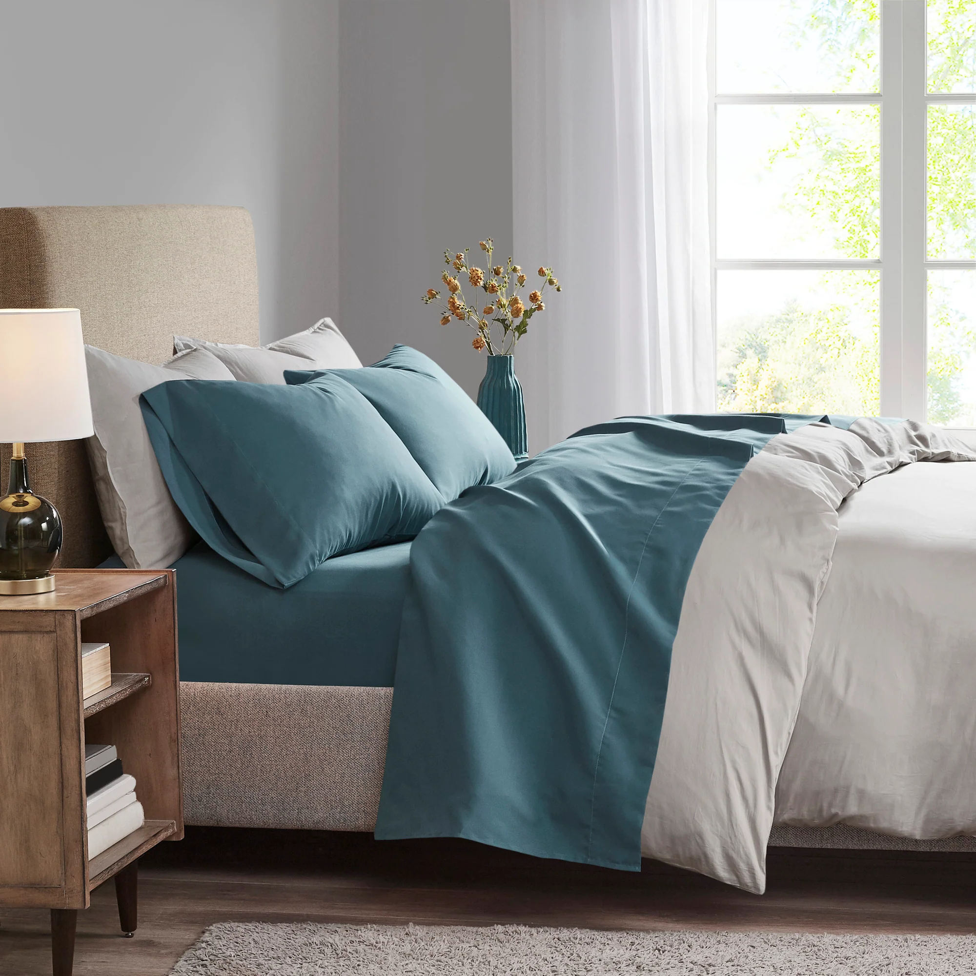 3M Microcell Luxurious Brushed Microfiber Deep Pocket Sheet Set - Image 3