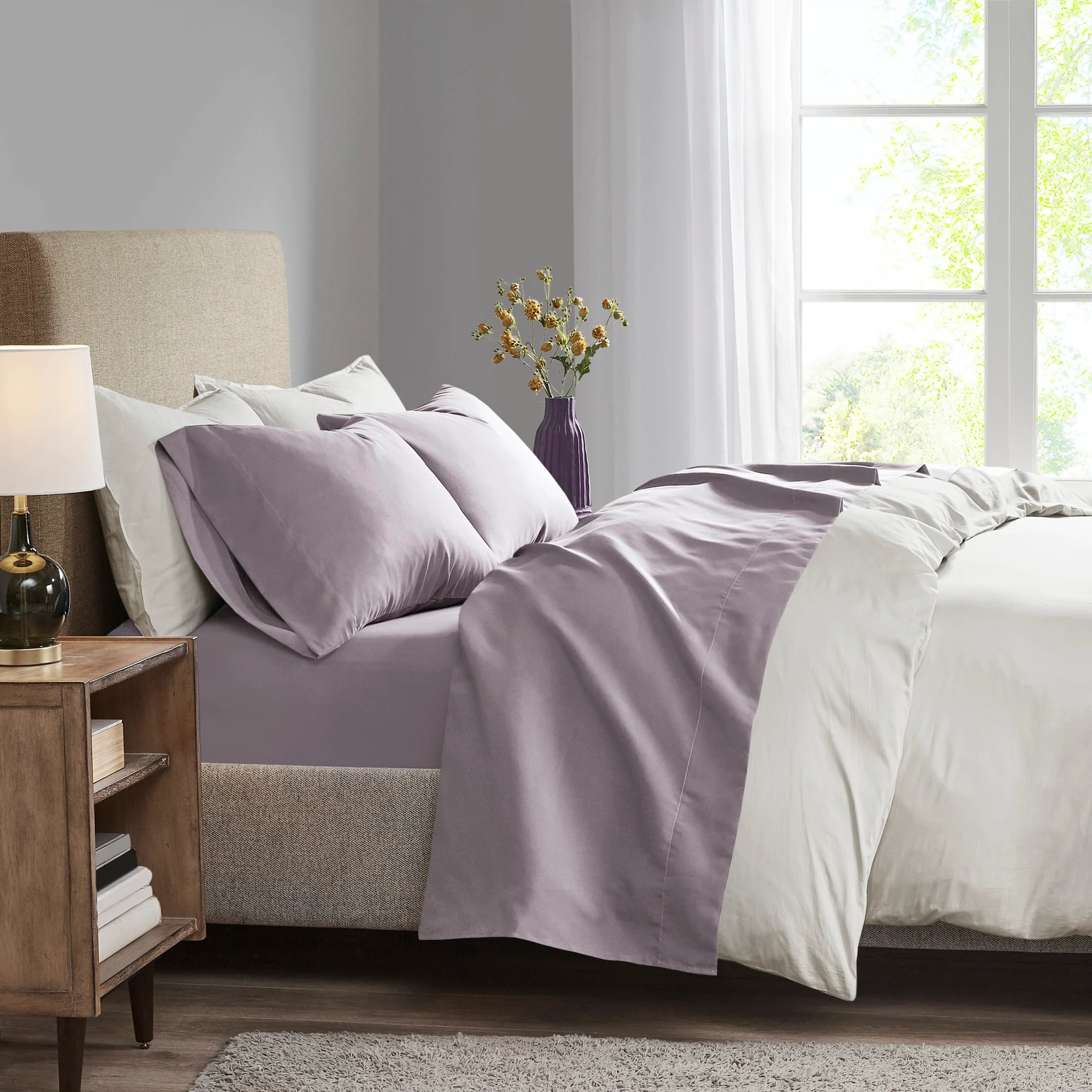 3M Microcell Luxurious Brushed Microfiber Deep Pocket Sheet Set - Image 4