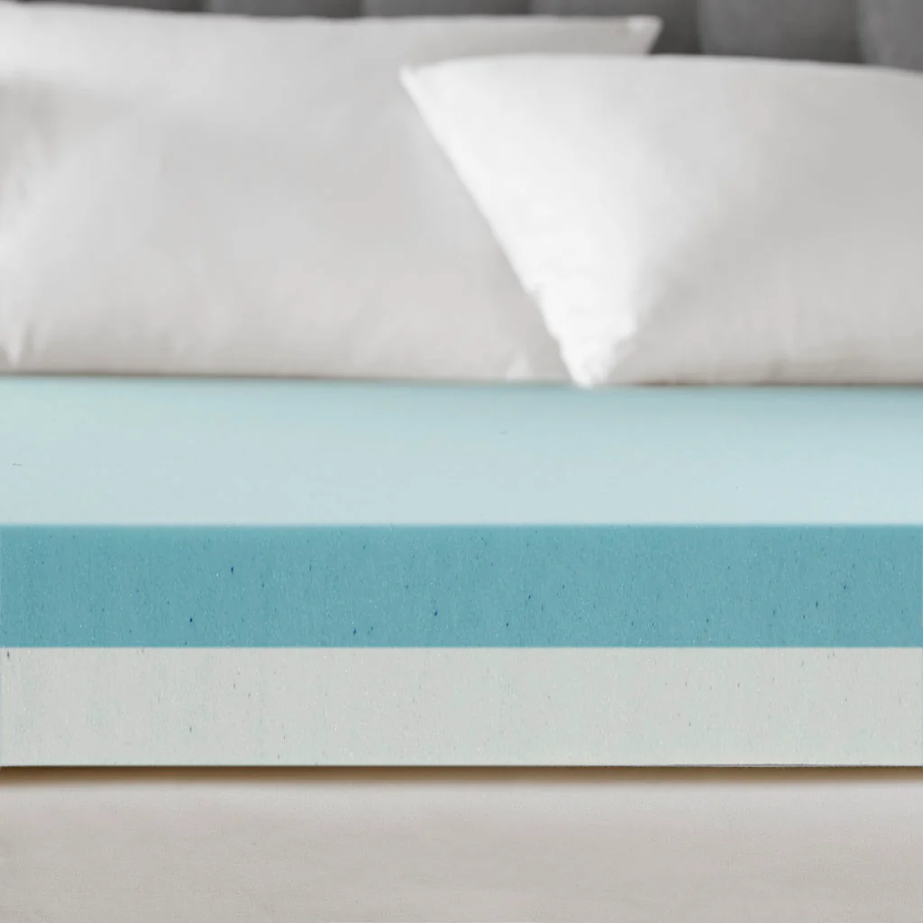 4" Gel Memory Foam with 3M Cover 4" Memory Foam Mattress Topper - Image 5