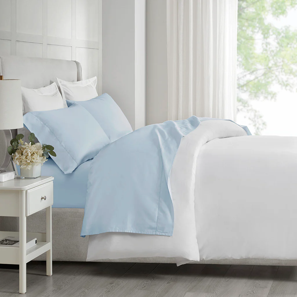 500 Thread Count Egyptian Cotton Deep Pocket Sheet Set - Image 5