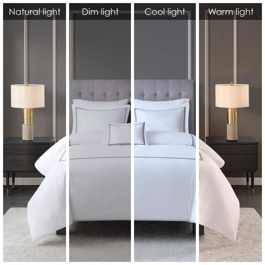 500 Thread Count Luxury Collection 100% Cotton Sateen Embroidered Duvet Cover Set - Image 16