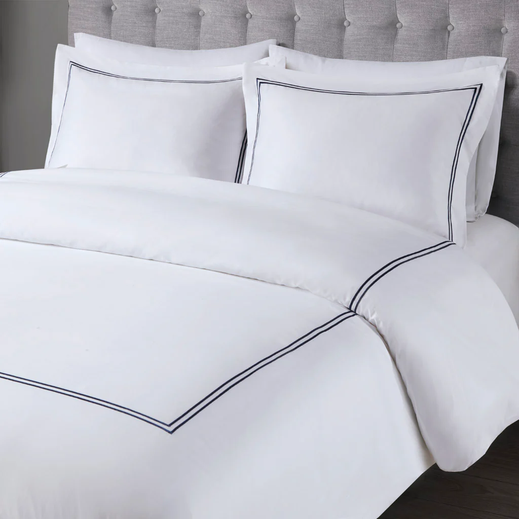 500 Thread Count Luxury Collection 100% Cotton Sateen Embroidered Duvet Cover Set - Image 22