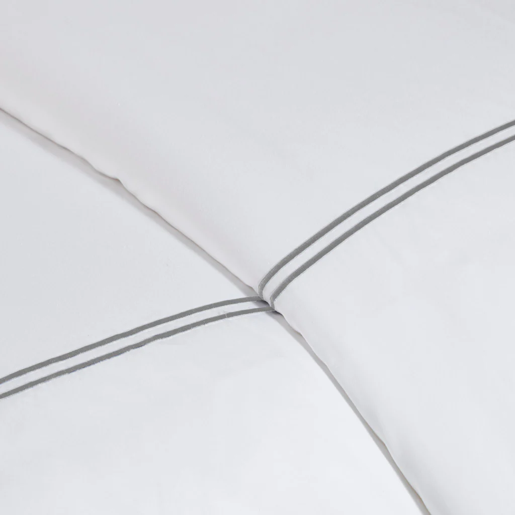 500 Thread Count Luxury Collection 100% Cotton Sateen Embroidered Duvet Cover Set - Image 26