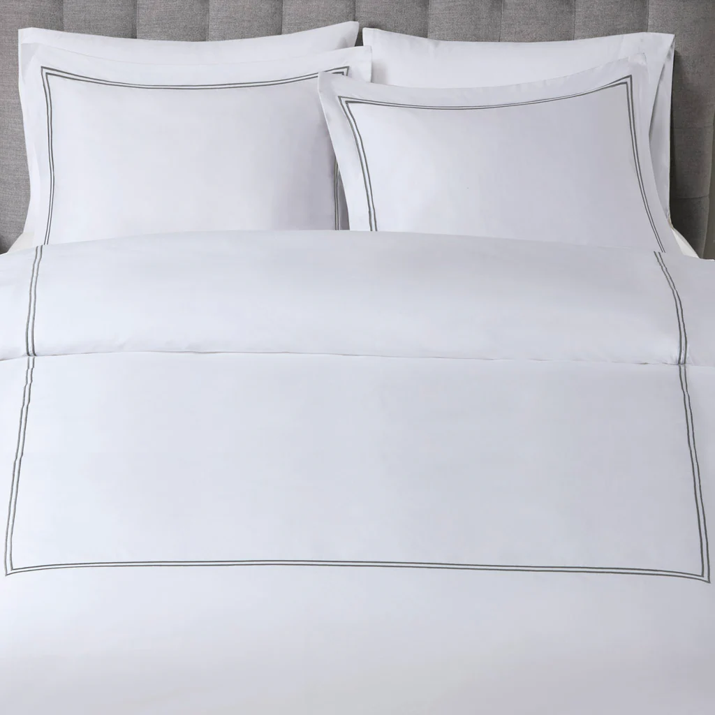 500 Thread Count Luxury Collection 100% Cotton Sateen Embroidered Duvet Cover Set - Image 29
