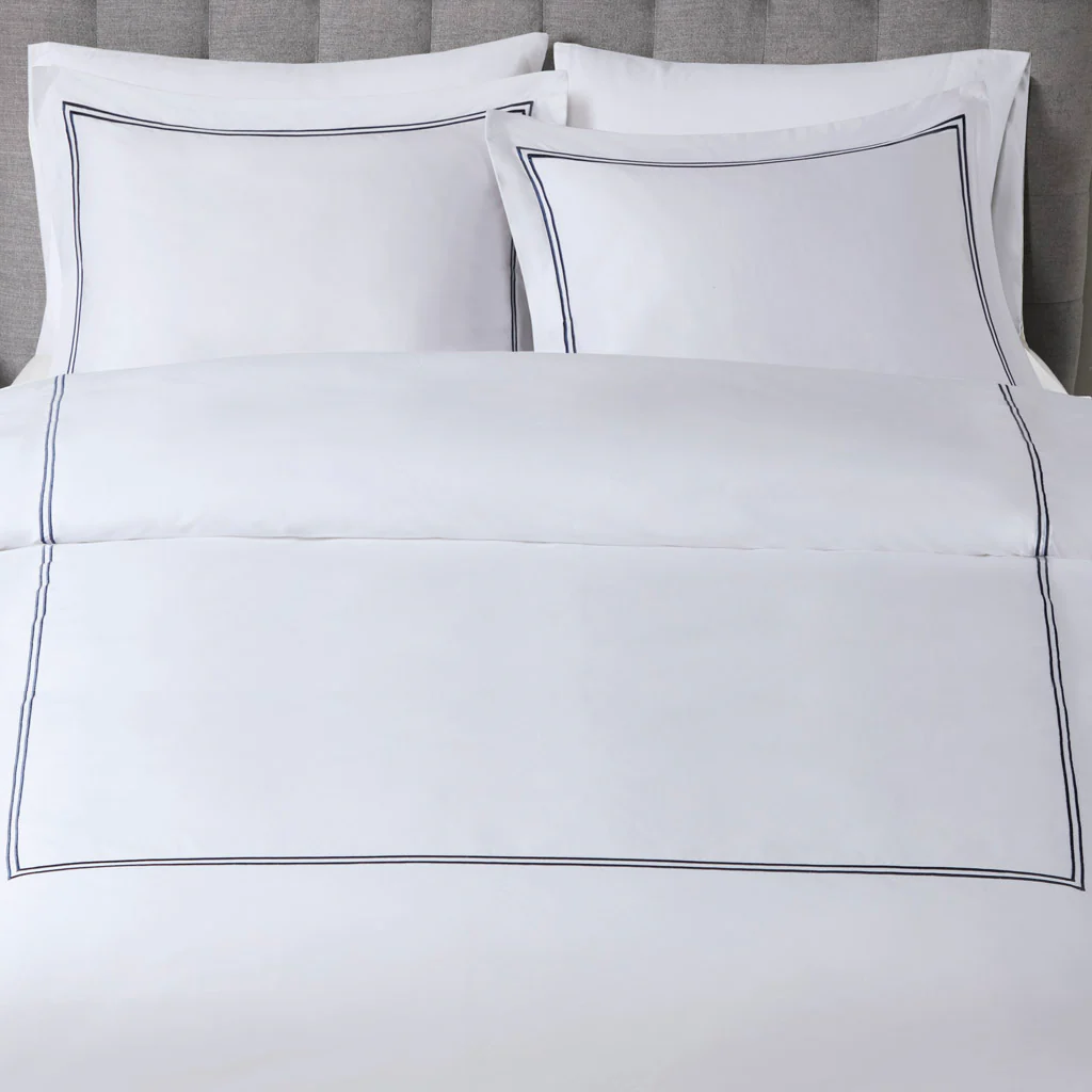 500 Thread Count Luxury Collection 100% Cotton Sateen Embroidered Duvet Cover Set - Image 31