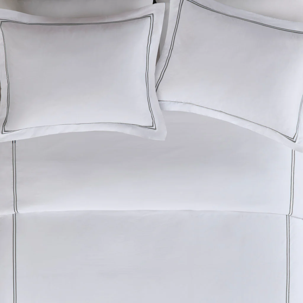 500 Thread Count Luxury Collection 100% Cotton Sateen Embroidered Duvet Cover Set - Image 35