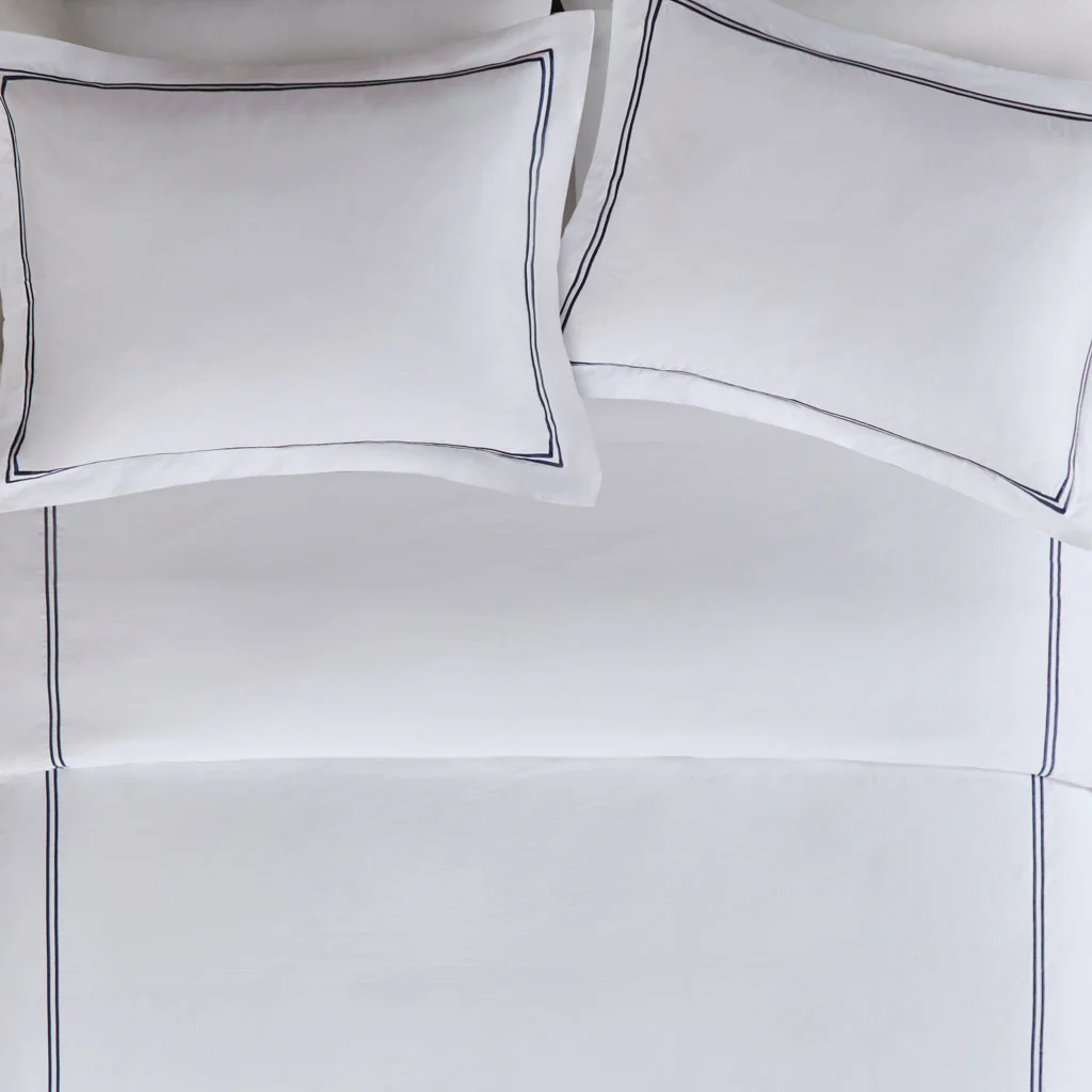 500 Thread Count Luxury Collection 100% Cotton Sateen Embroidered Duvet Cover Set - Image 37