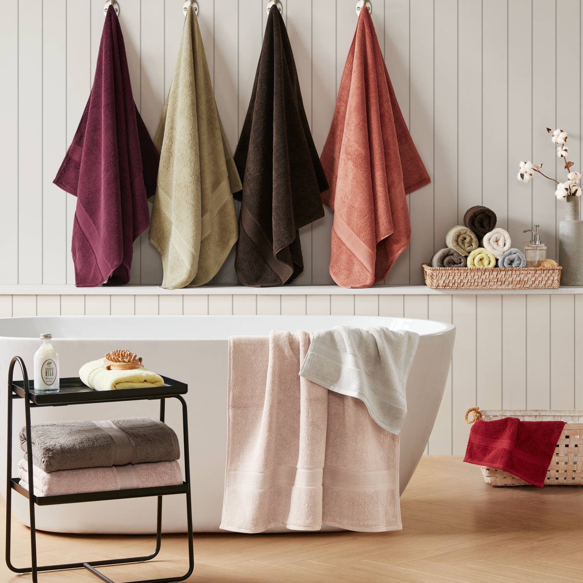 800GSM Ultra-Soft 100% Cotton Absorbent Towel Set - Image 48