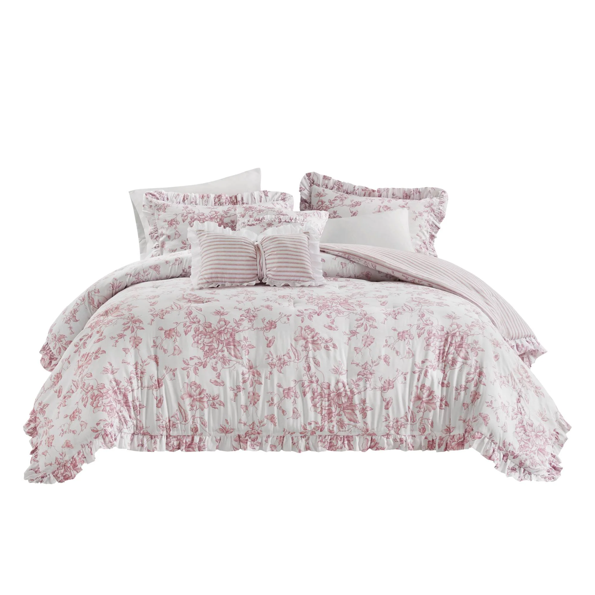 Adele 5-Piece Comforter Set with Decorative Pillows - Image 12