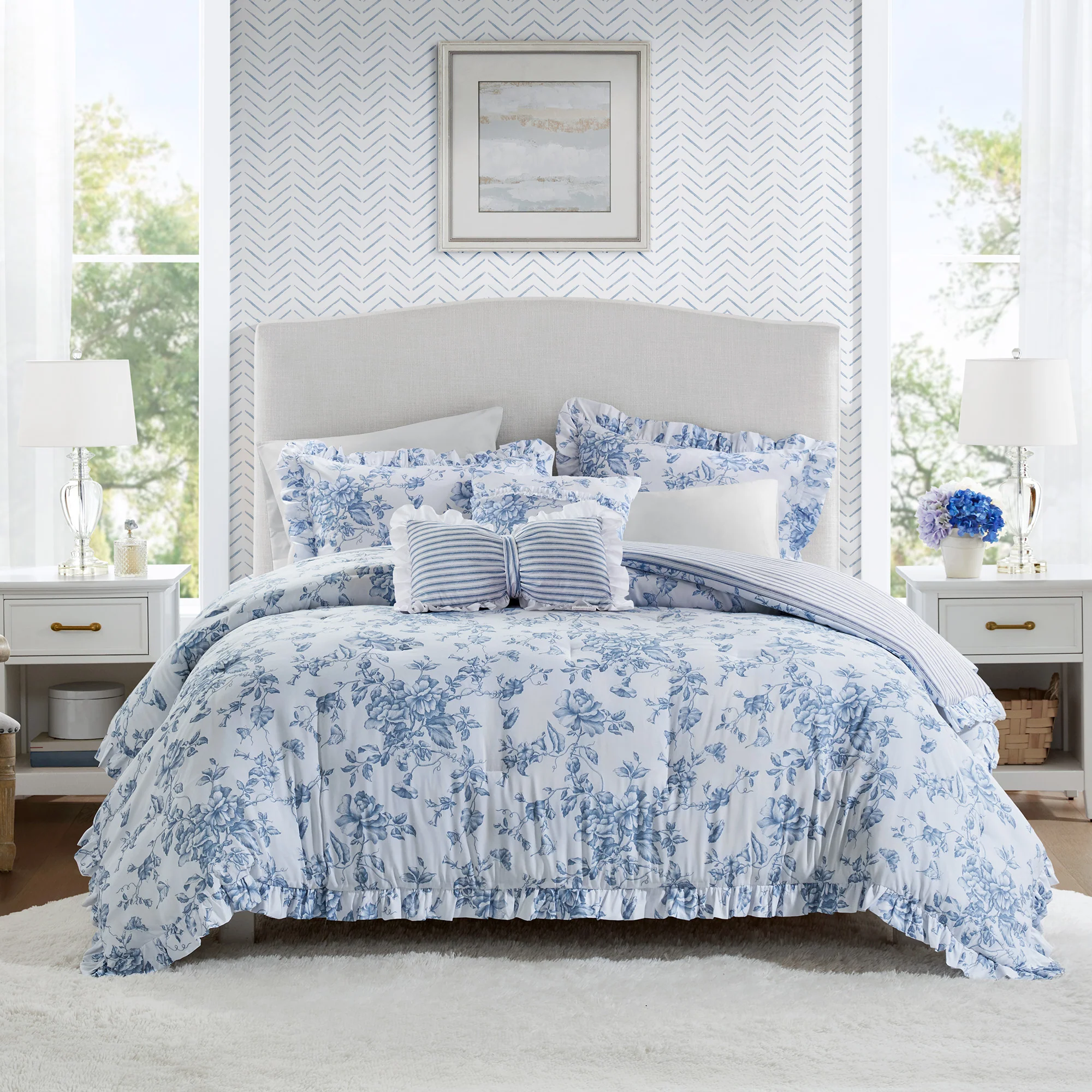 Adele 5-Piece Comforter Set with Decorative Pillows - Image 18