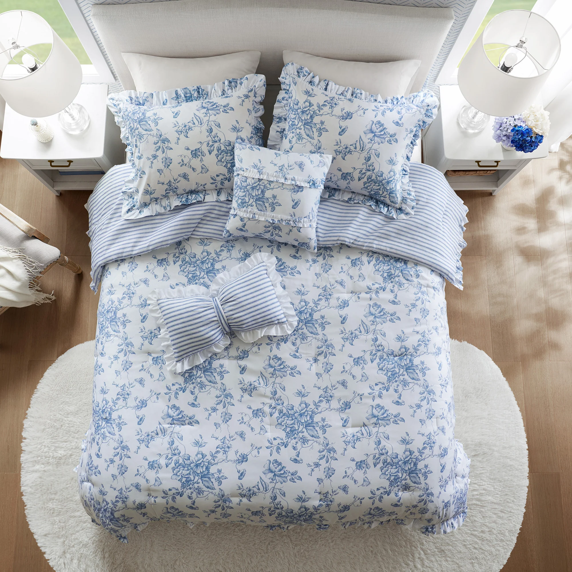Adele 5-Piece Comforter Set with Decorative Pillows - Image 19