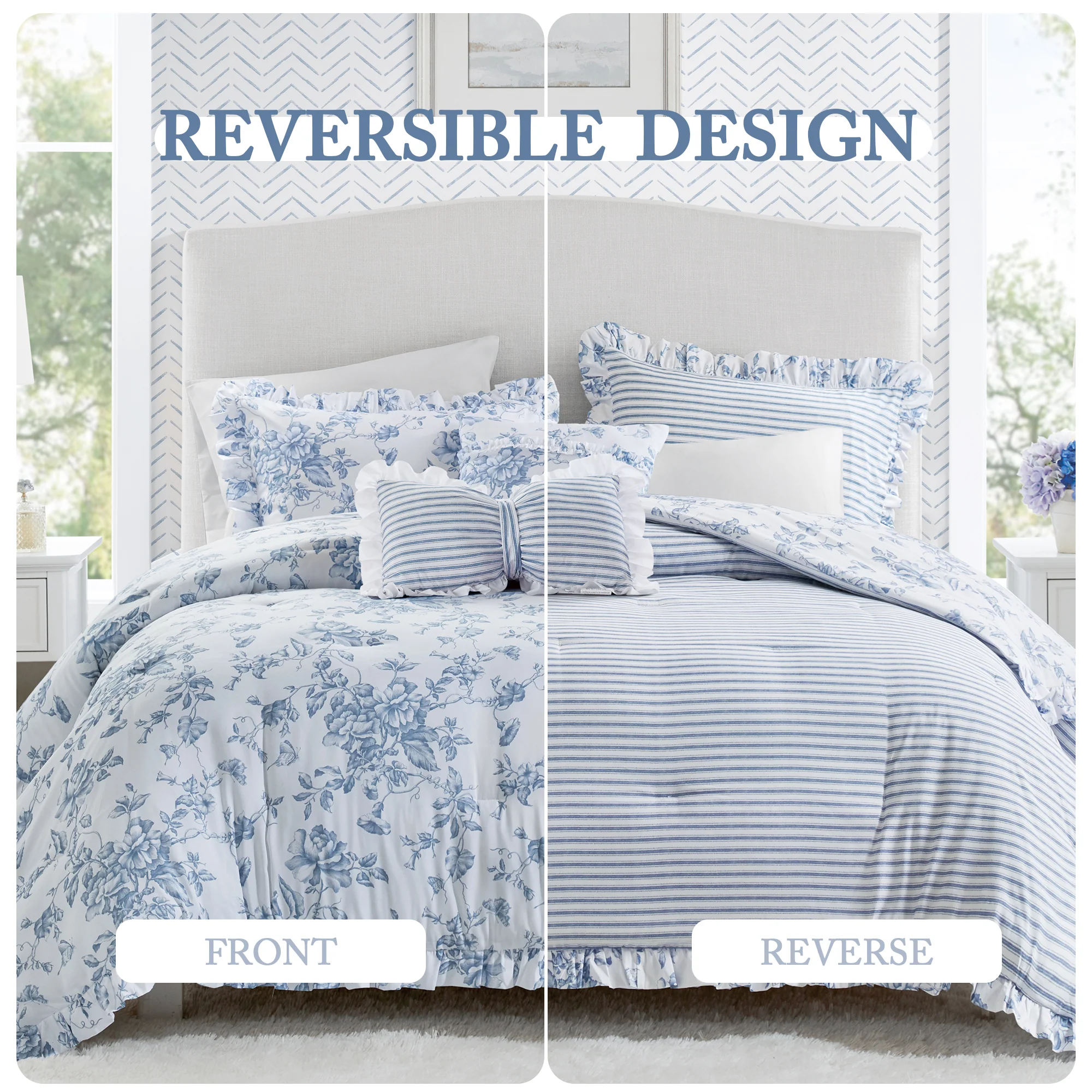Adele 5-Piece Comforter Set with Decorative Pillows - Image 29