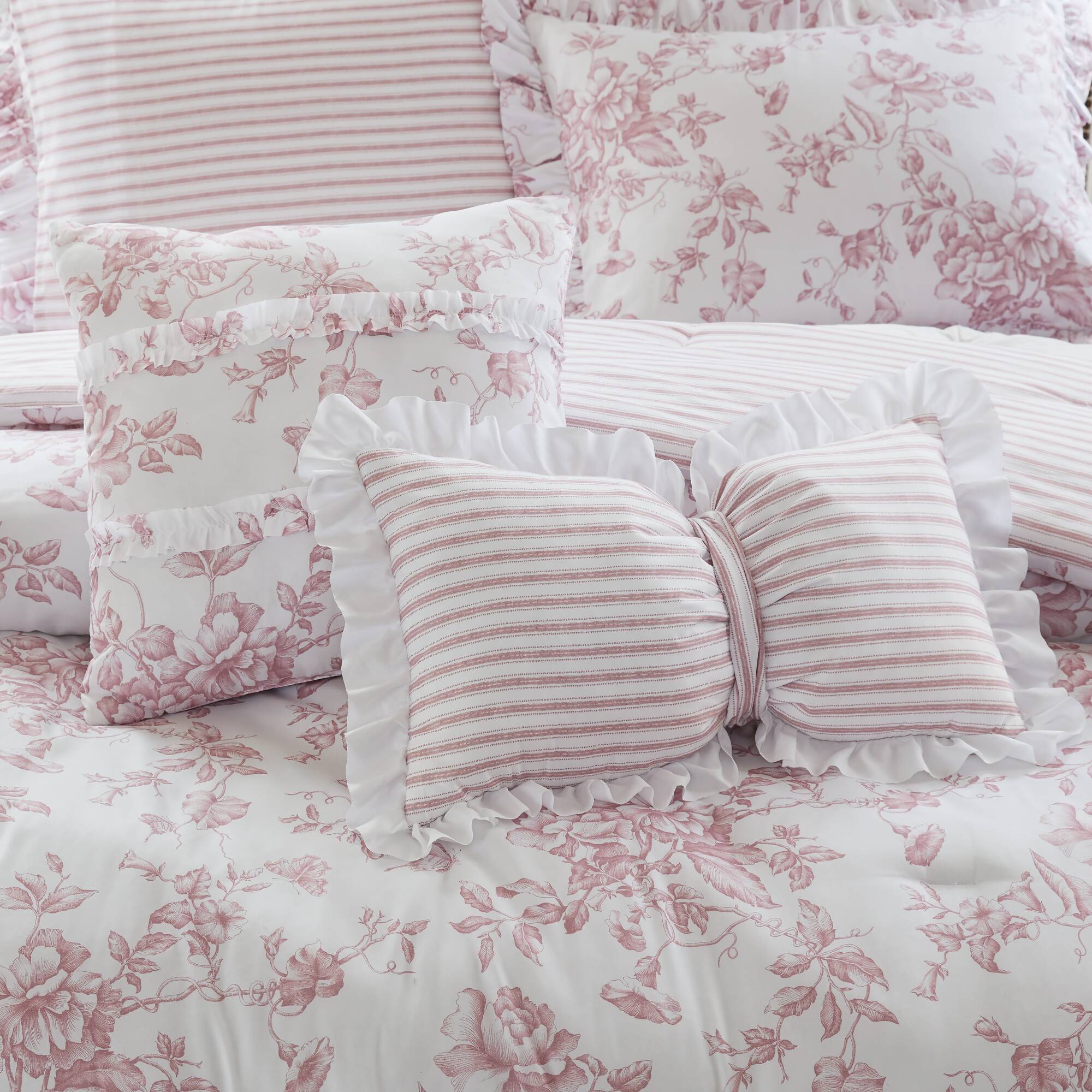 Adele 5-Piece Comforter Set with Decorative Pillows - Image 7