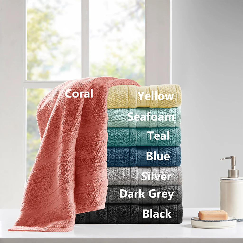 Adrien Super Soft Cotton Quick Dry Bath Towel 6-Piece Set - Image 24