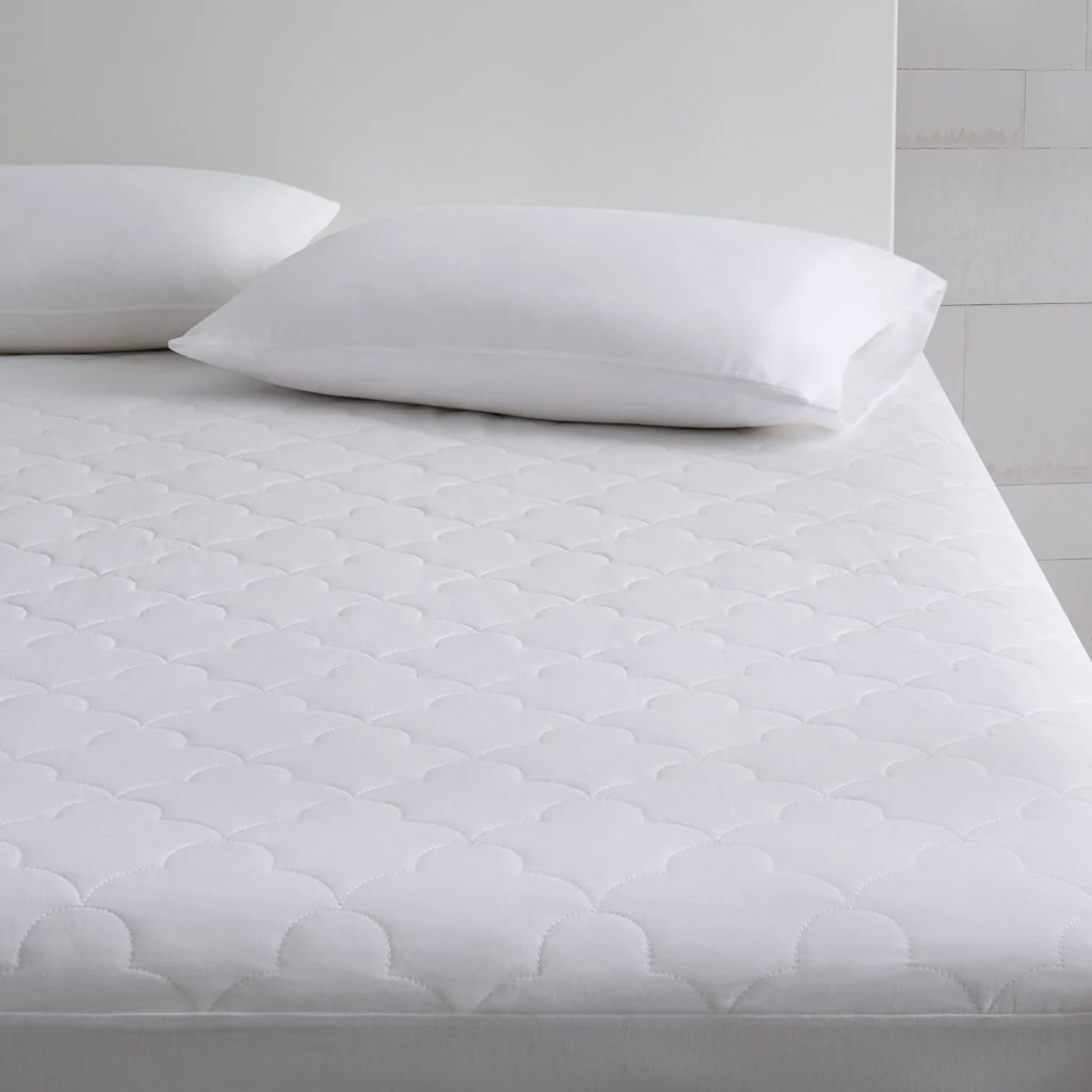 All Natural Cotton Percale Quilted Mattress Pad - Image 5