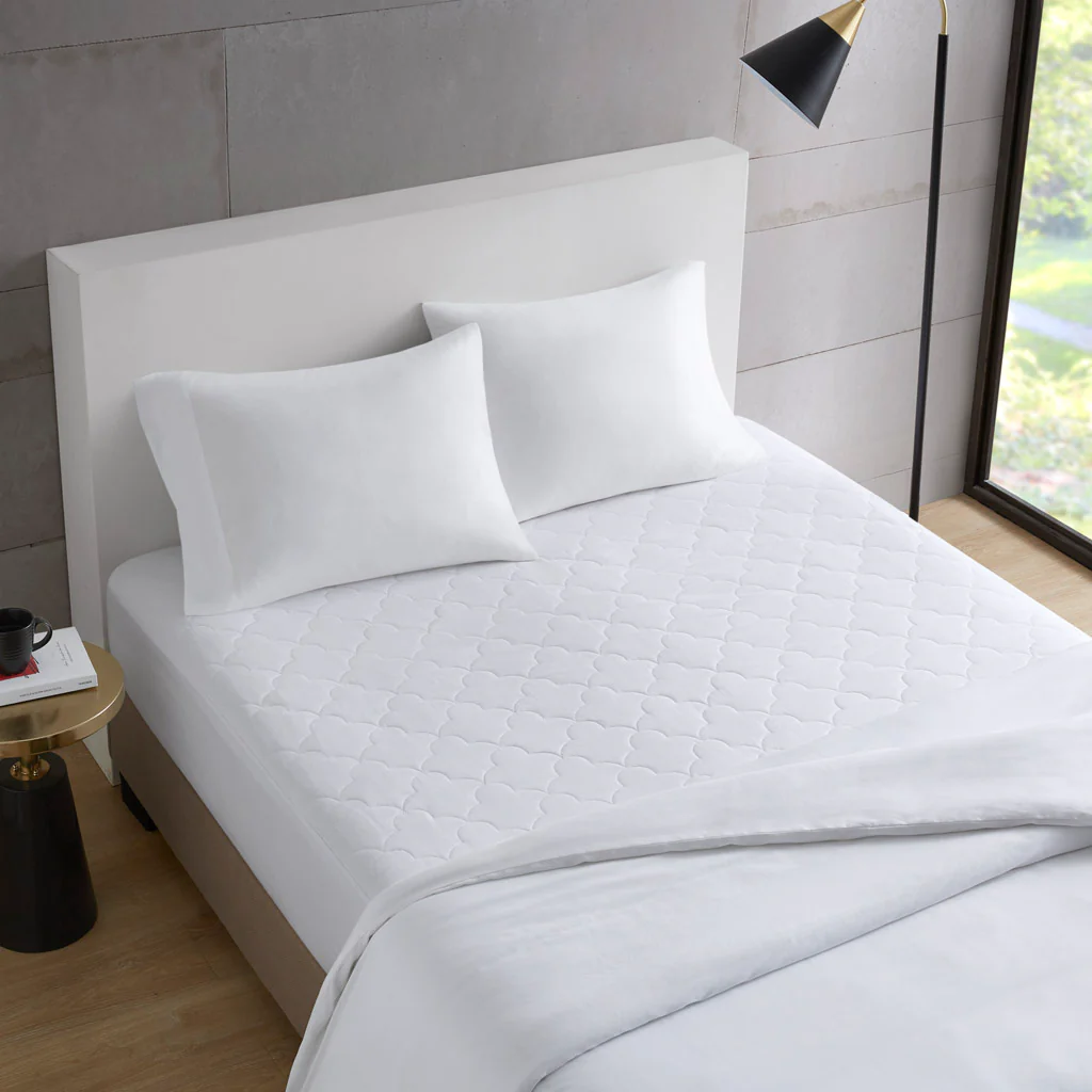 All Natural Cotton Percale Quilted Mattress Pad - Image 6