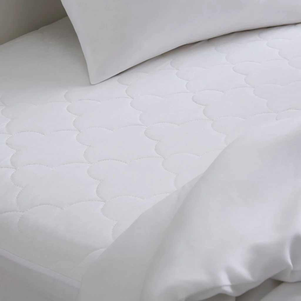 All Natural Cotton Percale Quilted Mattress Pad - Image 7