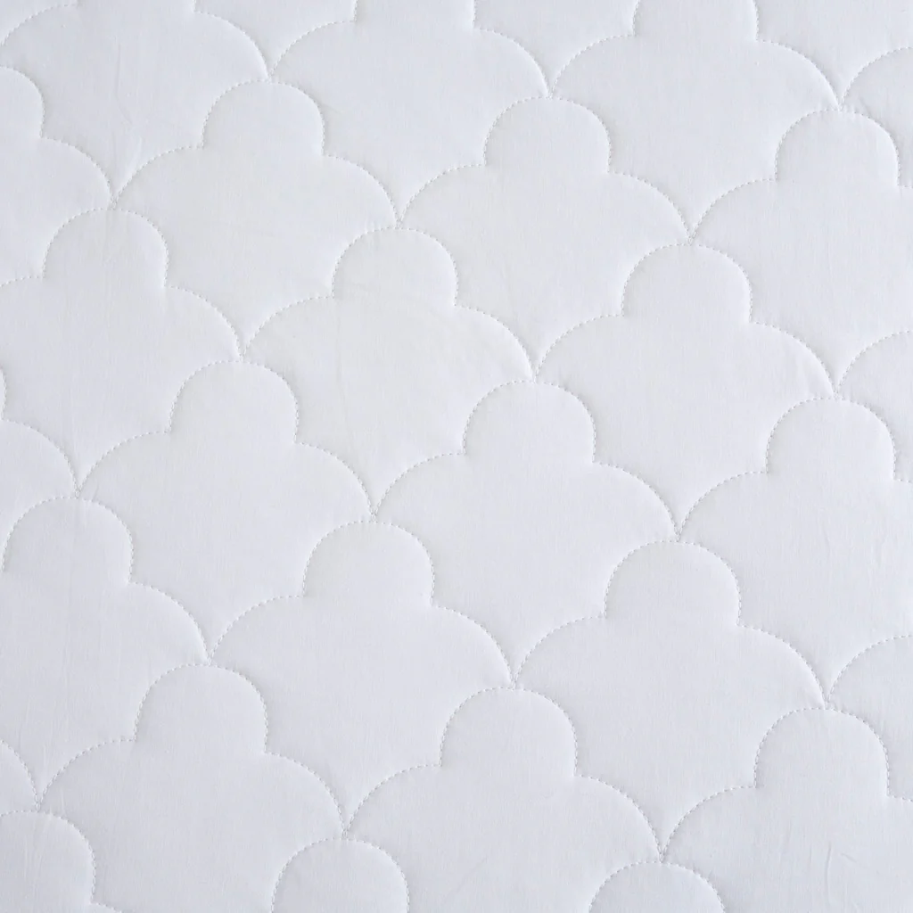 All Natural Cotton Percale Quilted Mattress Pad - Image 9
