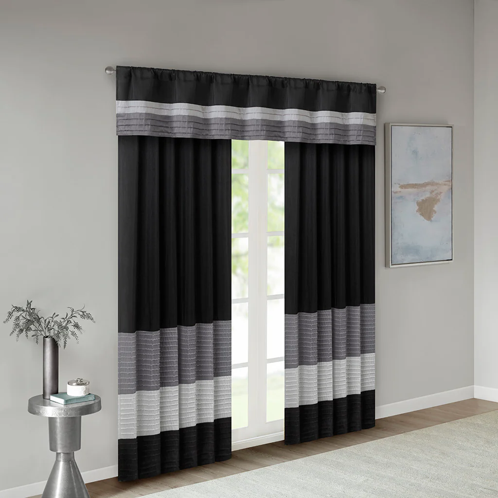Amherst Polyoni Pintuck Curtain Panel - Image 79