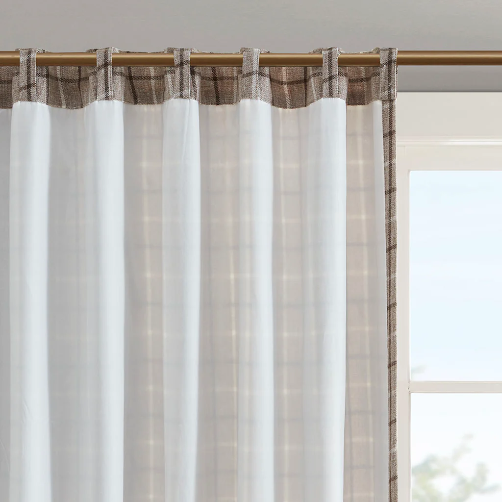 Anaheim Plaid Rod Pocket and Back Tab Curtain Panel with Fleece Lining - Image 30