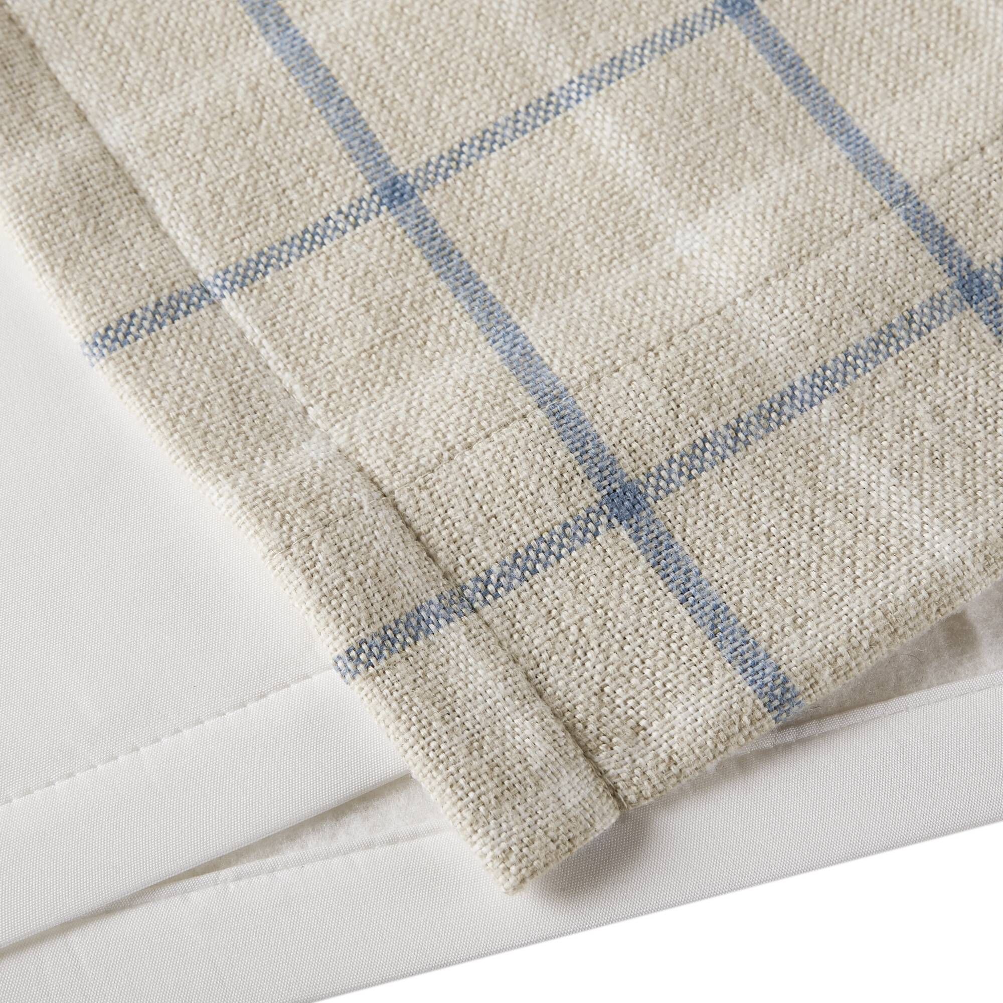 Anaheim Plaid Rod Pocket and Back Tab Curtain Panel with Fleece Lining - Image 73
