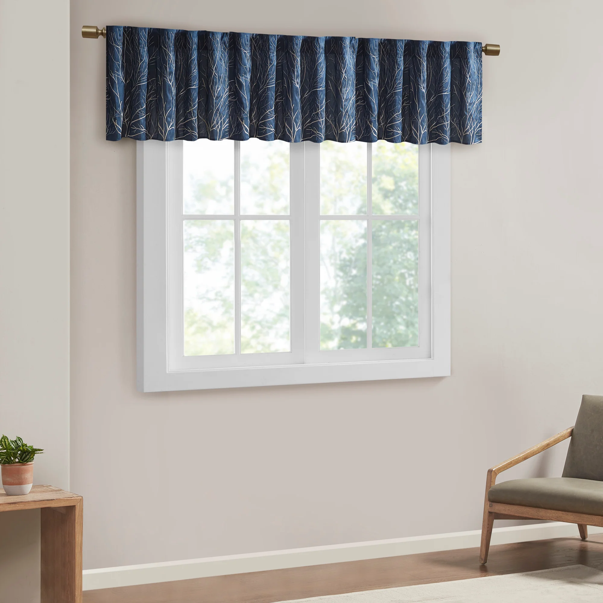 Andora Faux Silk Embroidered Window Valance - Image 11