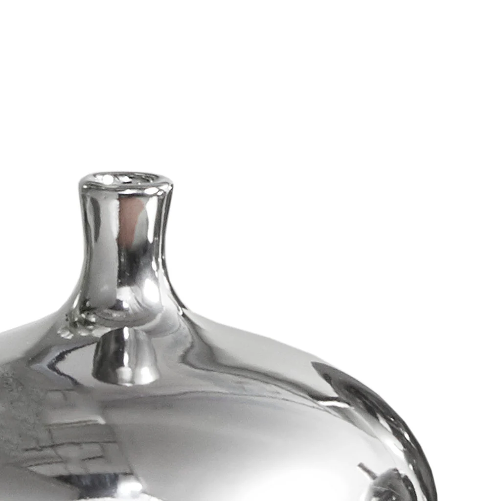 Ansen Mirrored Ceramic Decorative Vases 3-Piece set - Image 5