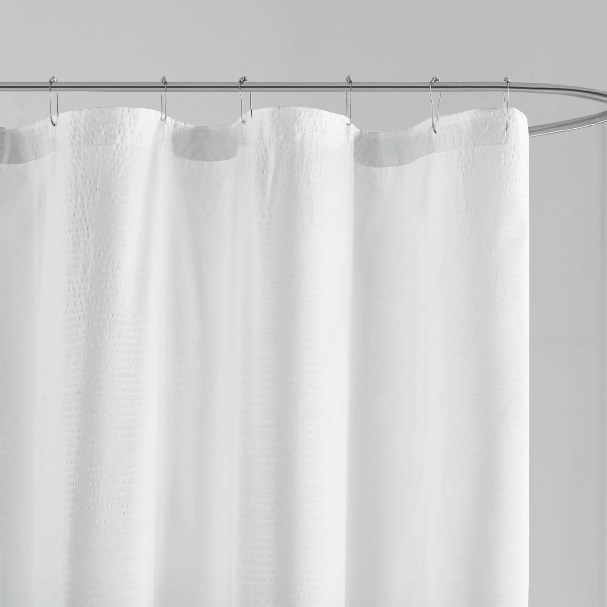 Ara Ombre Printed Seersucker Shower Curtain - Image 11