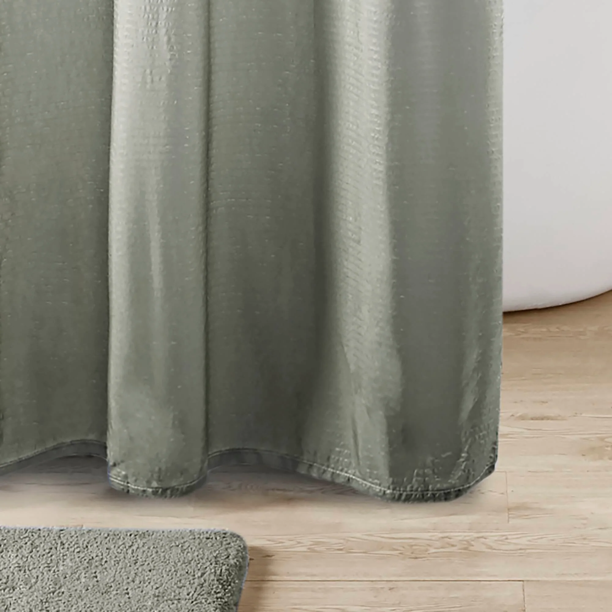 Ara Ombre Printed Seersucker Shower Curtain - Image 19
