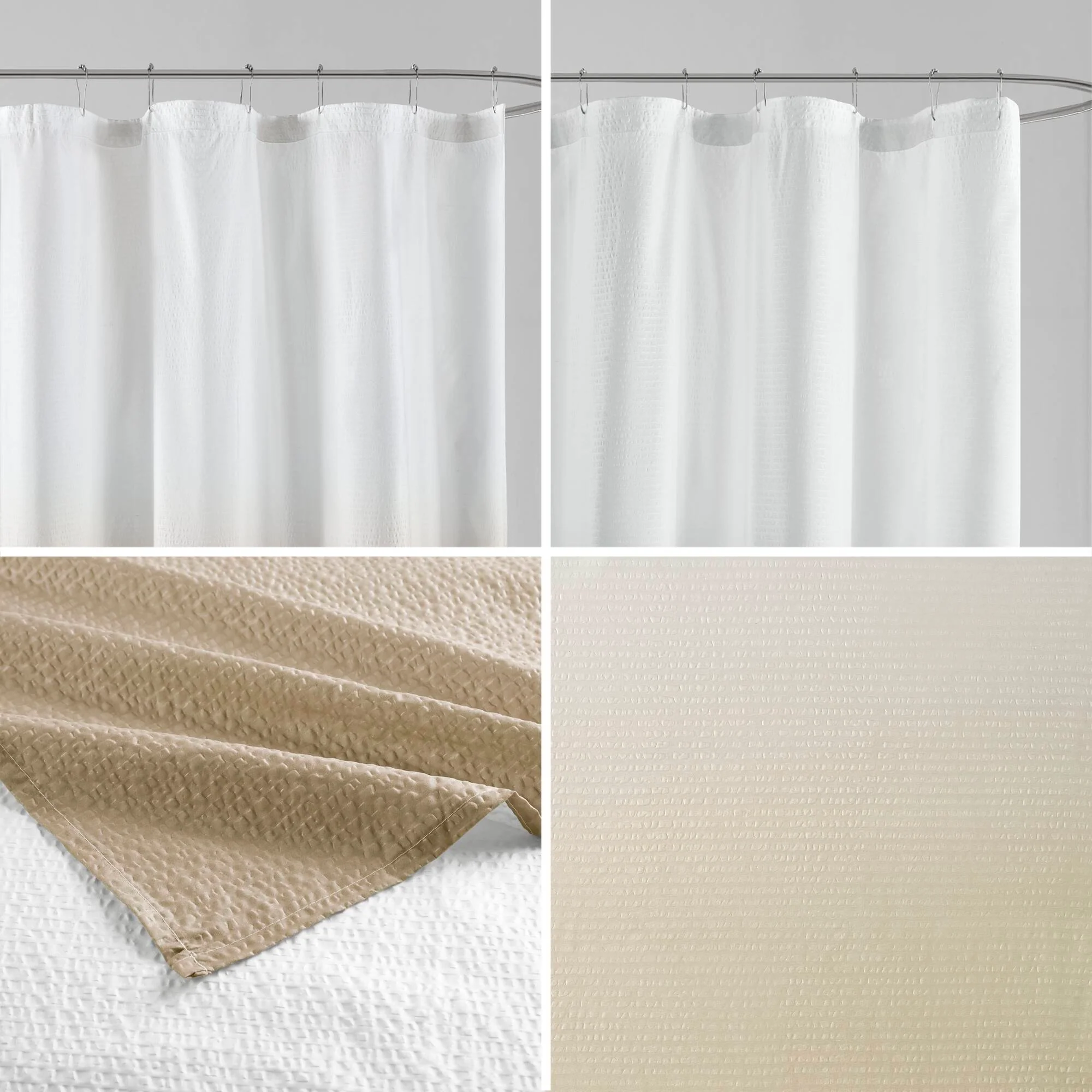 Ara Ombre Printed Seersucker Shower Curtain - Image 25