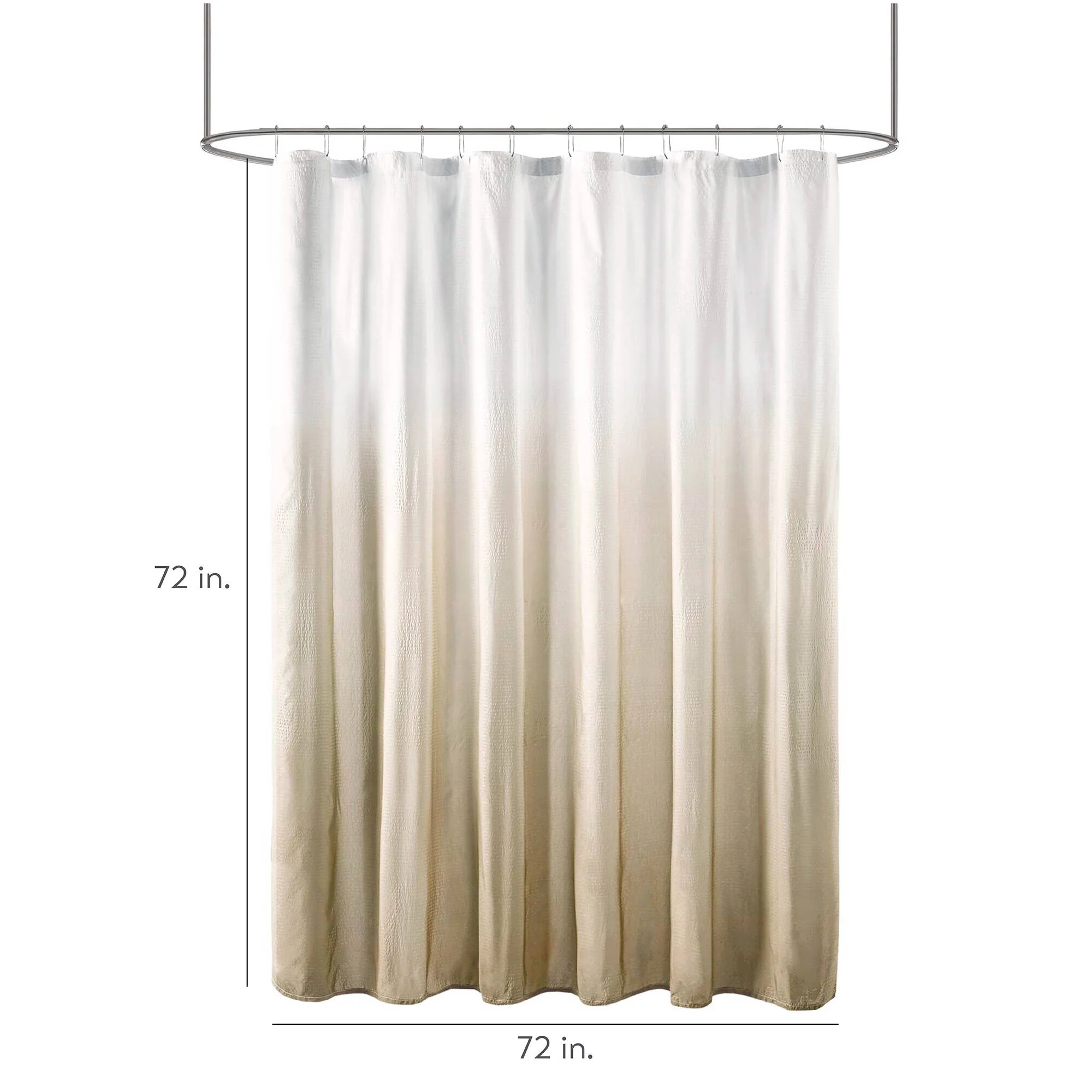 Ara Ombre Printed Seersucker Shower Curtain - Image 36