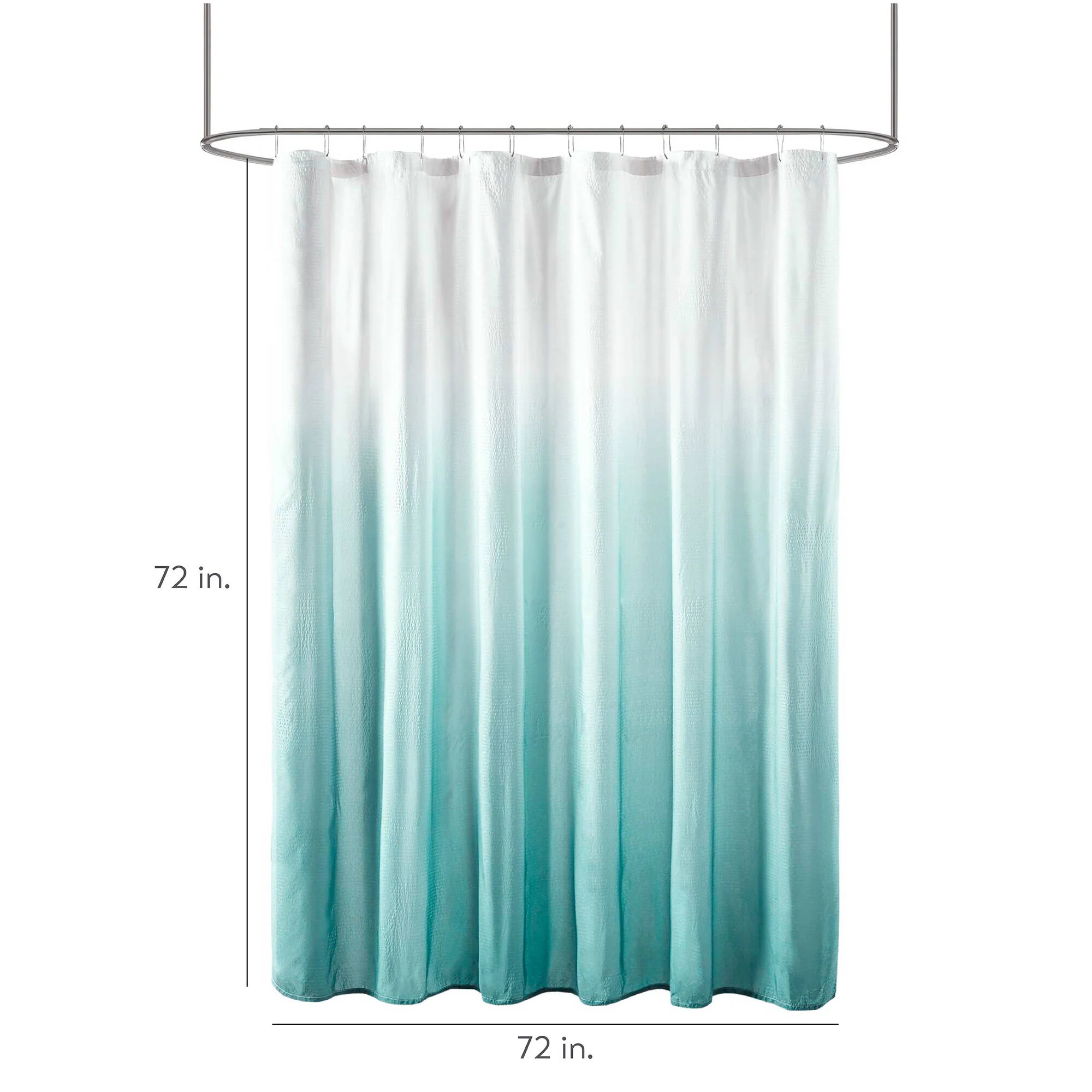 Ara Ombre Printed Seersucker Shower Curtain - Image 37
