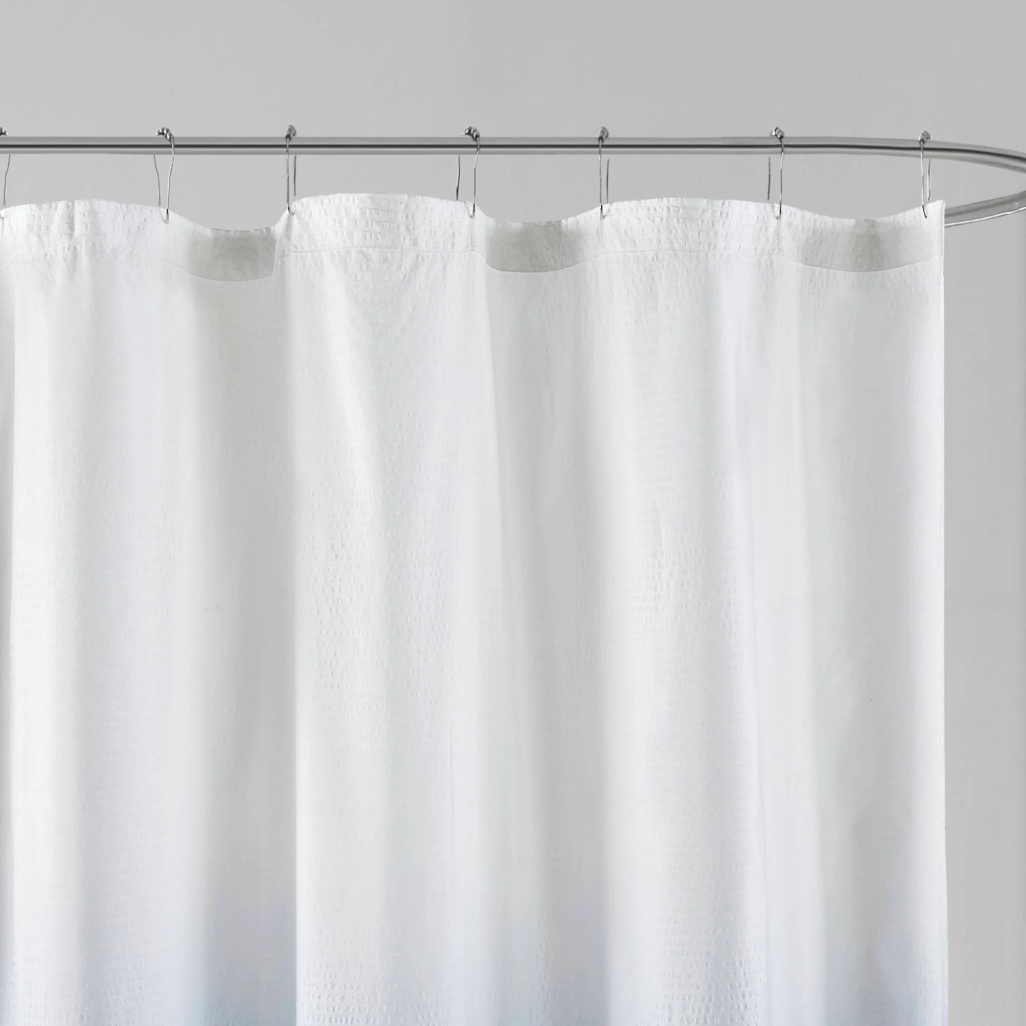 Ara Ombre Printed Seersucker Shower Curtain - Image 6