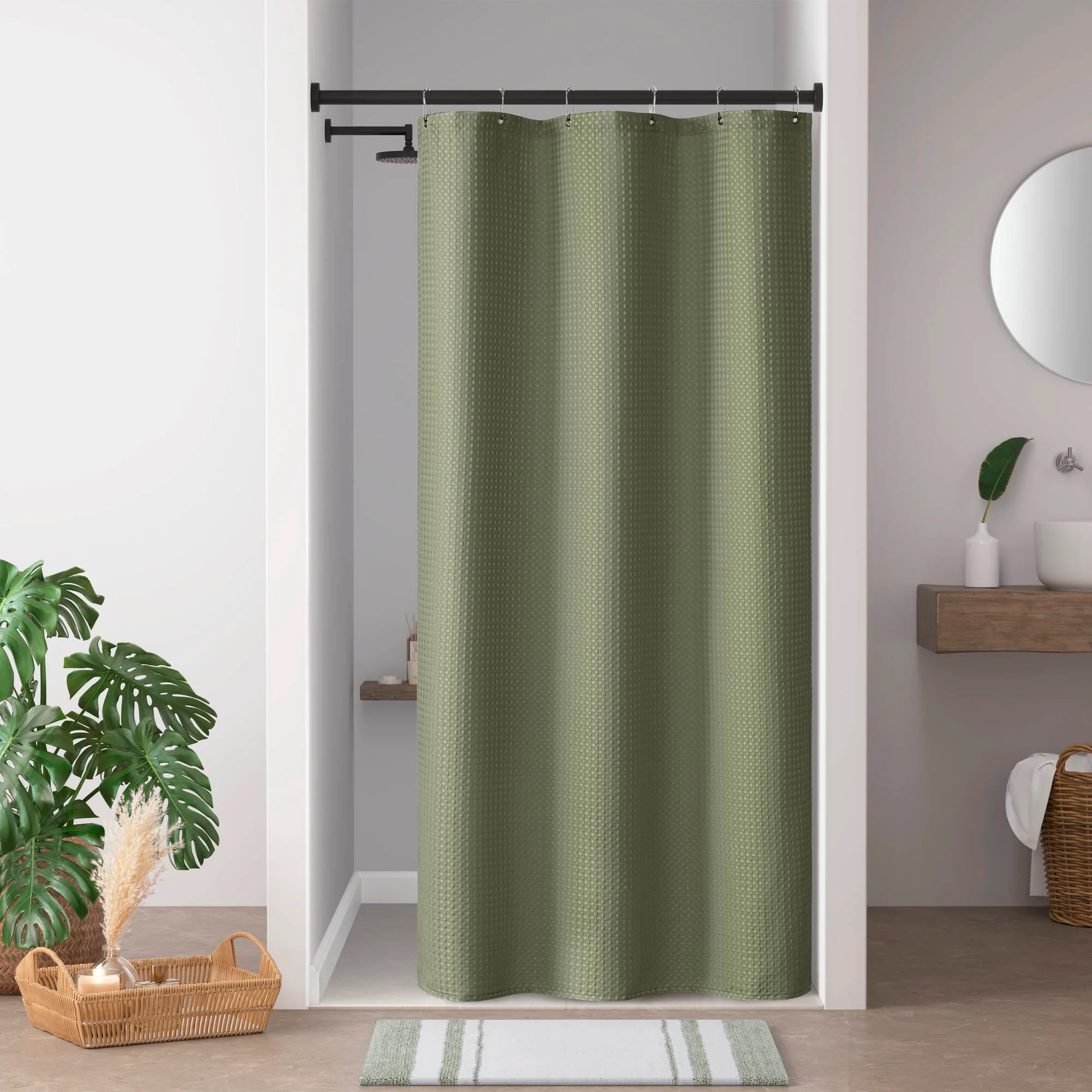 Arbor Waffle Shower Curtain - Image 11