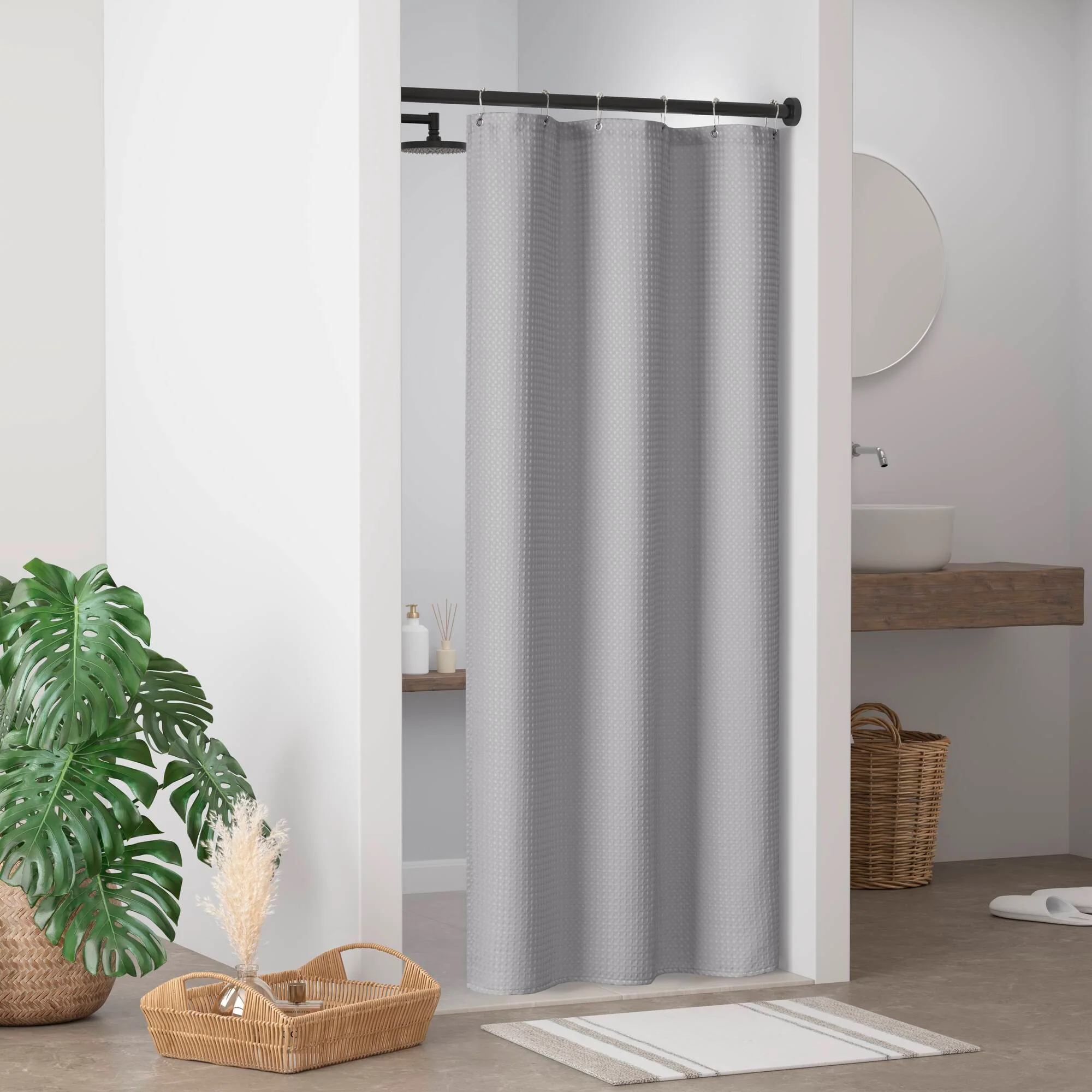 Arbor Waffle Shower Curtain - Image 17