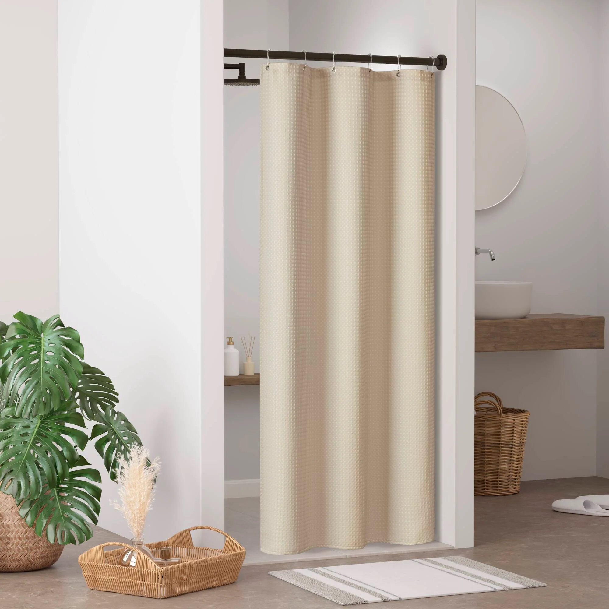 Arbor Waffle Shower Curtain - Image 18