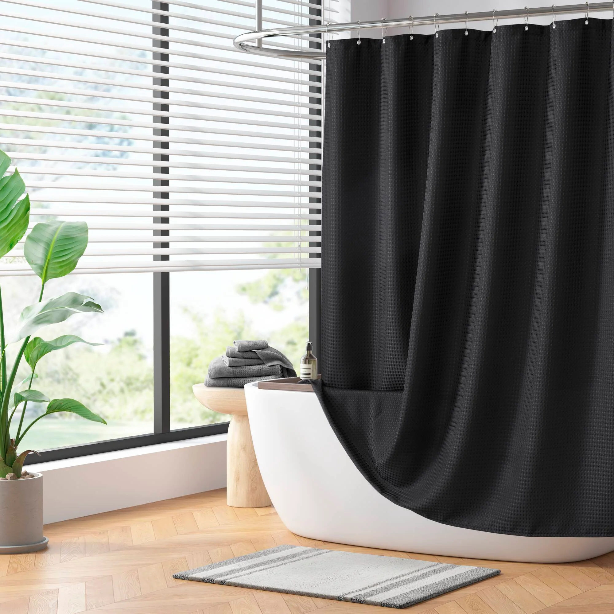 Arbor Waffle Shower Curtain - Image 45