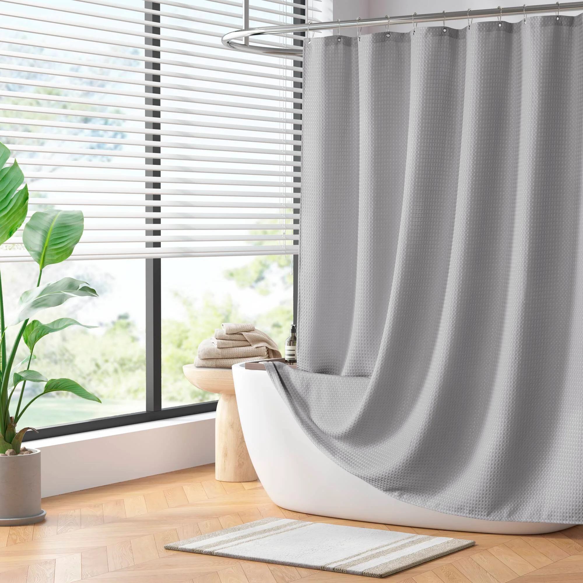 Arbor Waffle Shower Curtain - Image 47