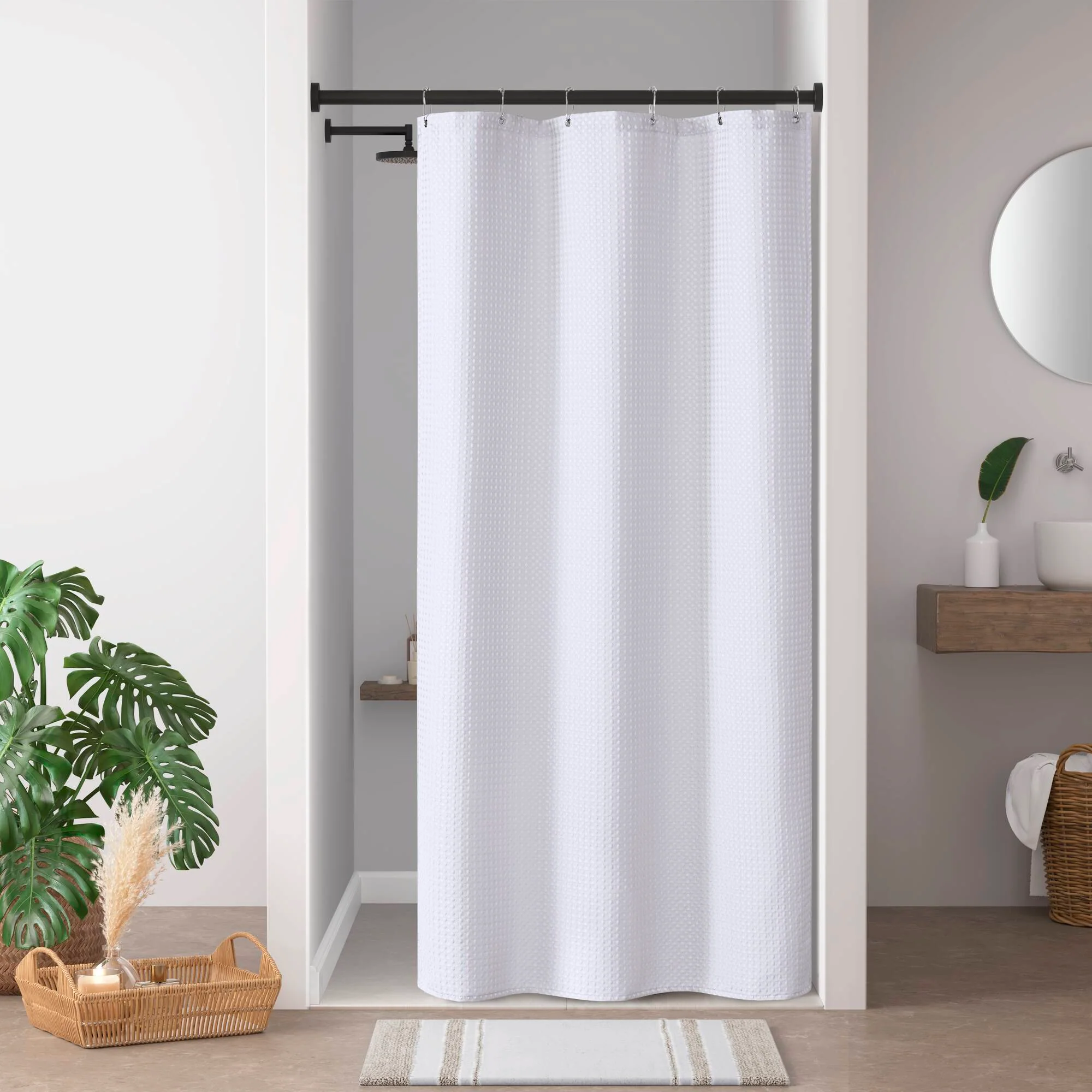 Arbor Waffle Shower Curtain - Image 7