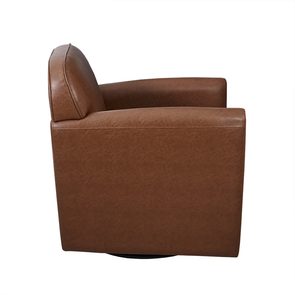 Archer Faux Leather 360 Degree Swivel Arm Chair - Image 6