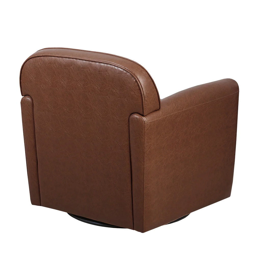 Archer Faux Leather 360 Degree Swivel Arm Chair - Image 7