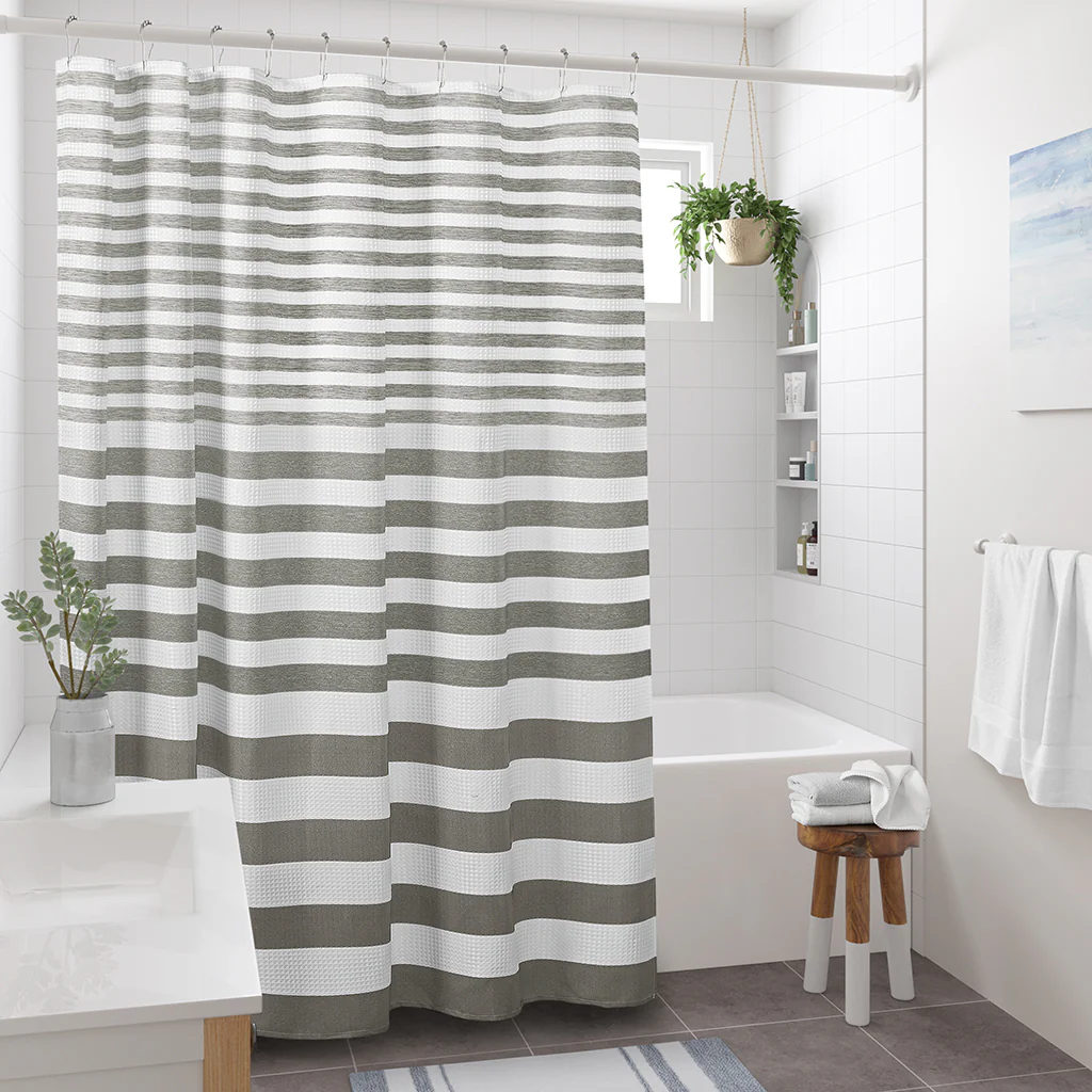 Ariana Ombre Waffle Shower Curtain - Image 11