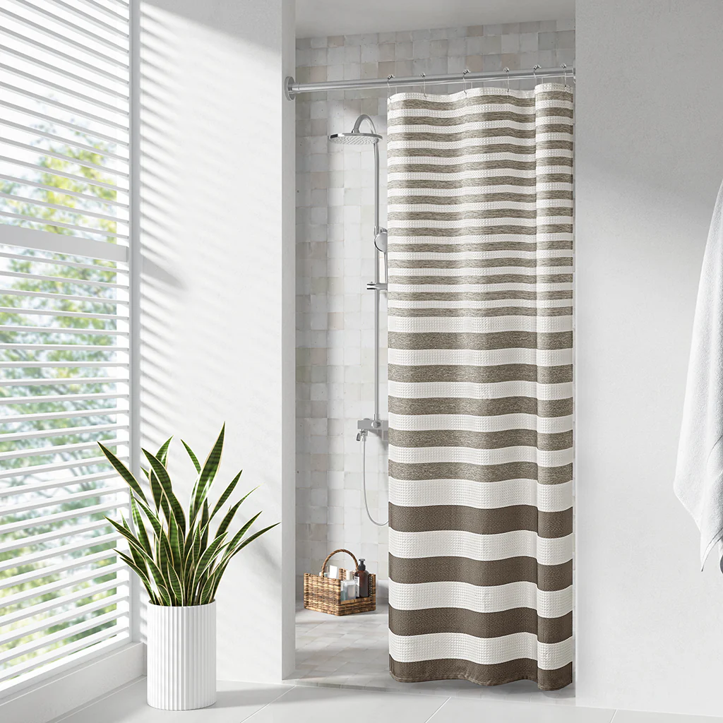 Ariana Ombre Waffle Shower Curtain - Image 25