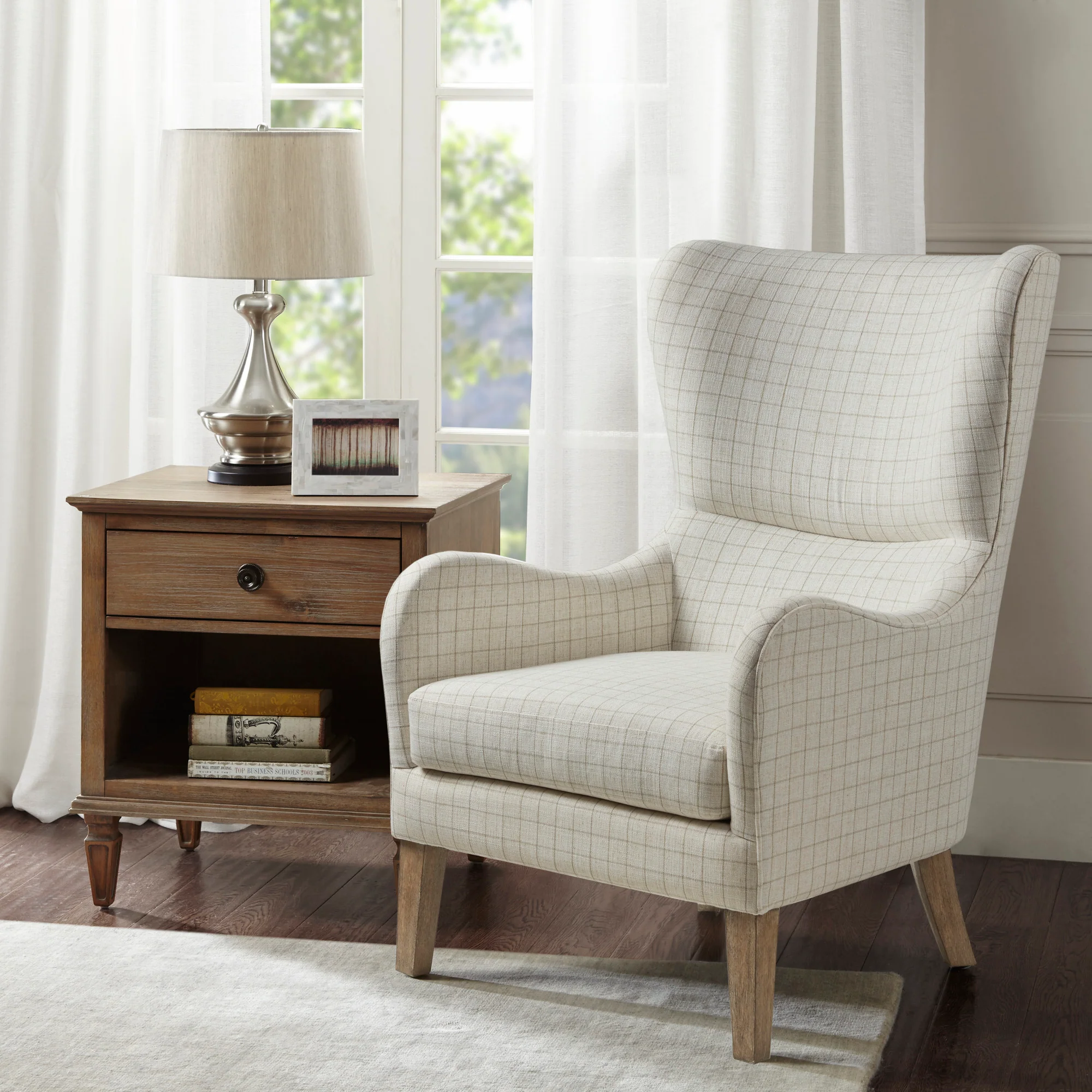 Arianna Swoop Wing Chair - Image 2