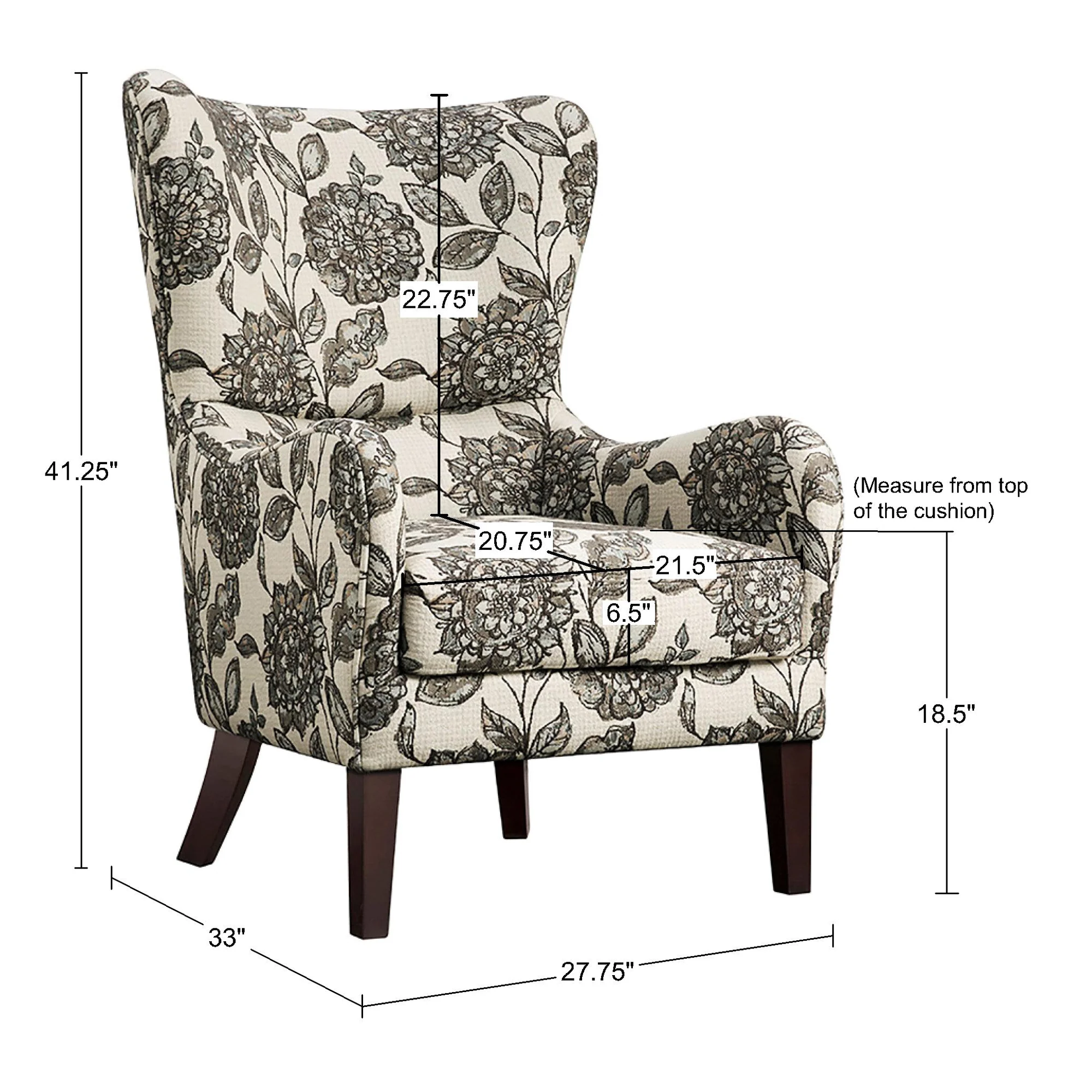 Arianna Swoop Wing Chair - Image 21
