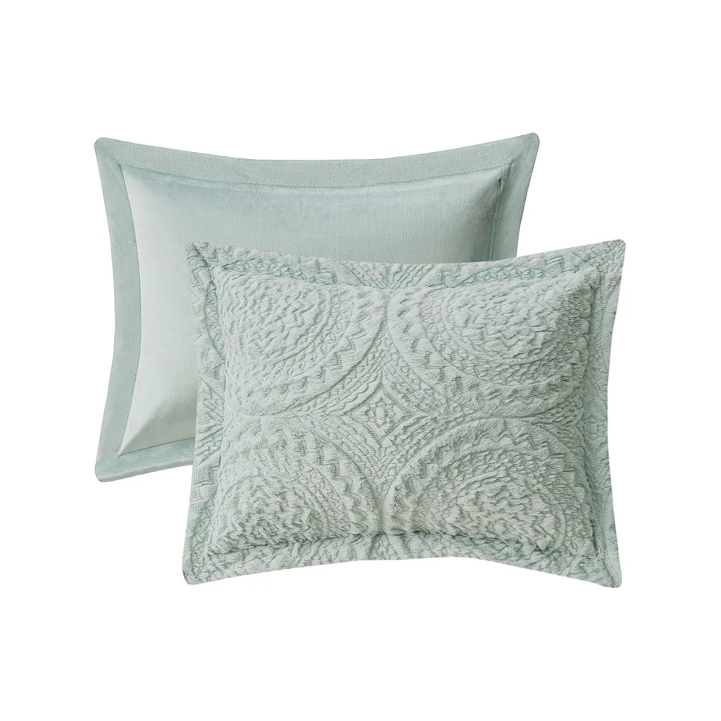 Arya Embroidered Medallion Faux Fur Ultra Plush Comforter Mini Set - Image 43