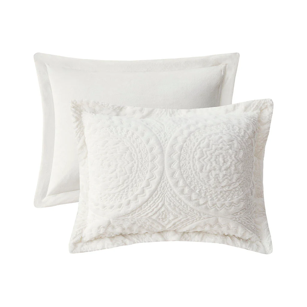 Arya Embroidered Medallion Faux Fur Ultra Plush Comforter Mini Set - Image 64